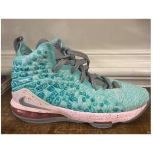 Nike LeBron XVII 17 GS South Beach Miami Green Pink BQ5594 444 5Y 6.5 Women
